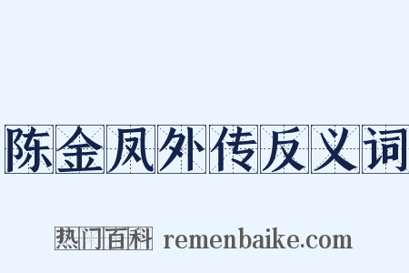 陈金凤外传反义词是什么意思的图片